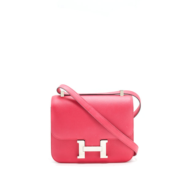 Hermes Constance 24 Epsom Rose Extreme SHW Stamp C