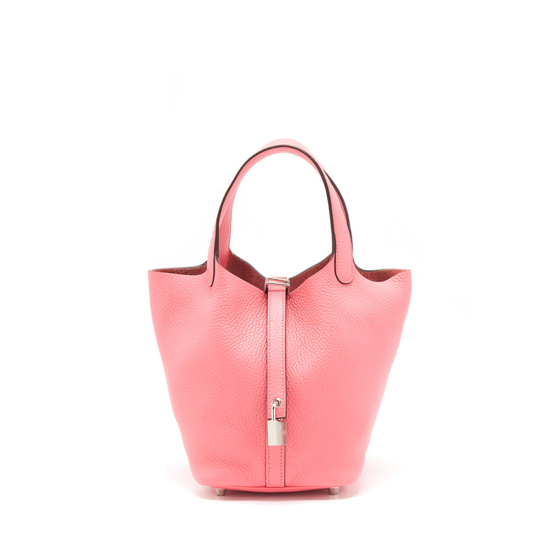 Hermes picotin 18 Lock Bag Rose Azalee SHW Stamp Y
