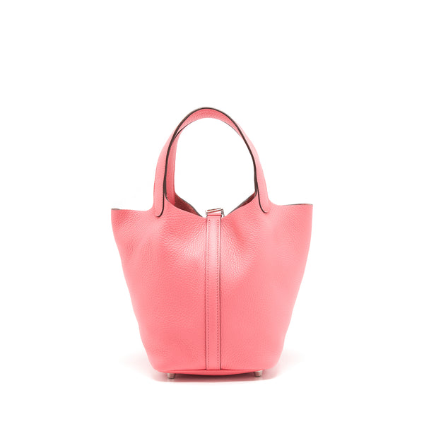 Hermes picotin 18 Lock Bag Rose Azalee SHW Stamp Y