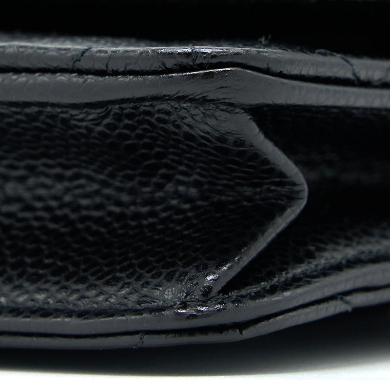 Chanel Classic Wallet On Chain Caviar Black GHW (Microchip)