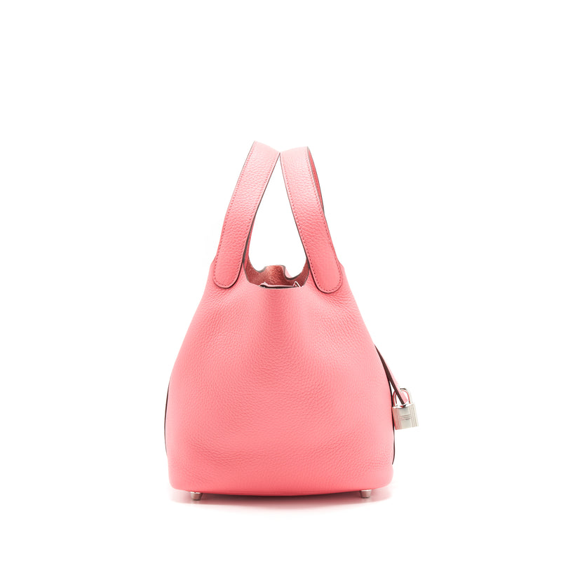 Hermes picotin 18 Lock Bag Rose Azalee SHW Stamp Y