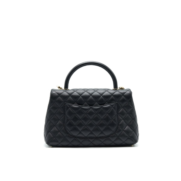 Chanel Small Coco Handle Flap Bag Caviar Black LGHW