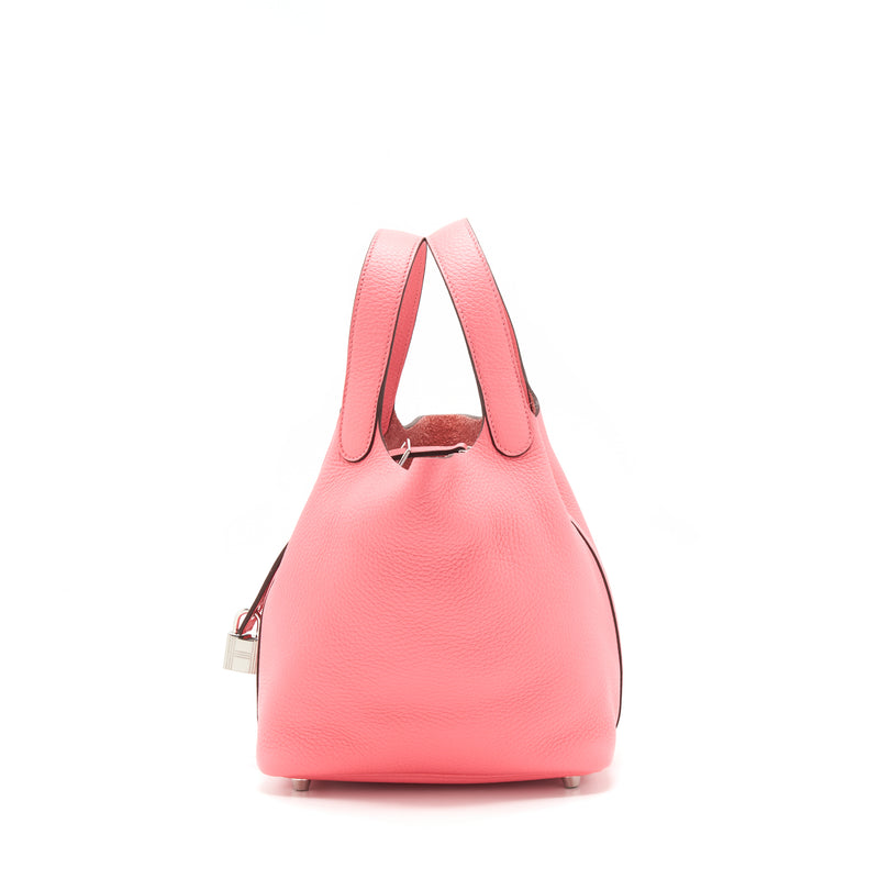 Hermes picotin 18 Lock Bag Rose Azalee SHW Stamp Y