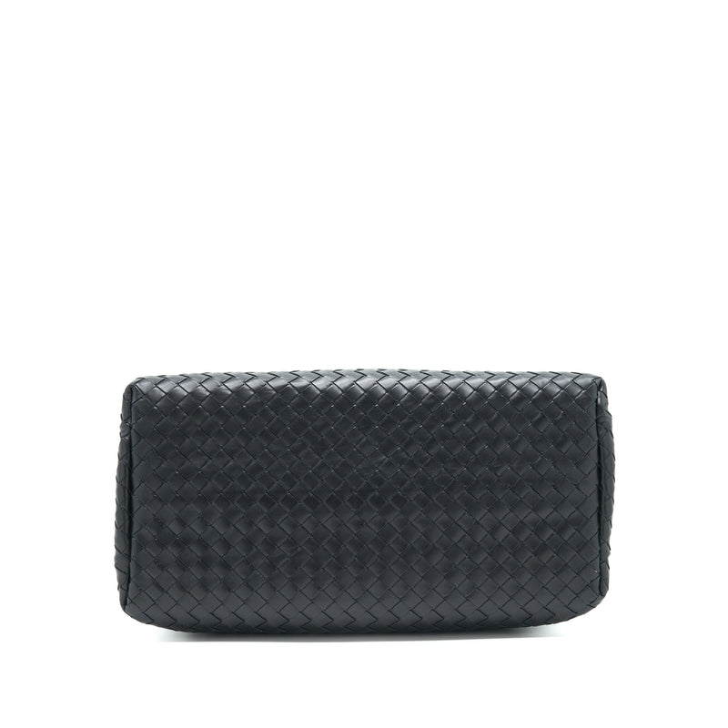 Bottega Veneta Intrecciato Roma Bag Black