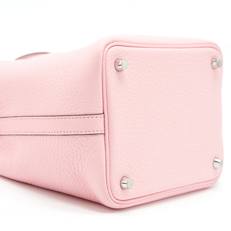Hermes Picotin 18 Lock Bag Clemence 3Q Rose Sakura SHW Stamp Z