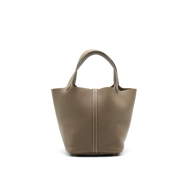 HERMES PICOTIN 22 ETOUPE GHW STAMP Y