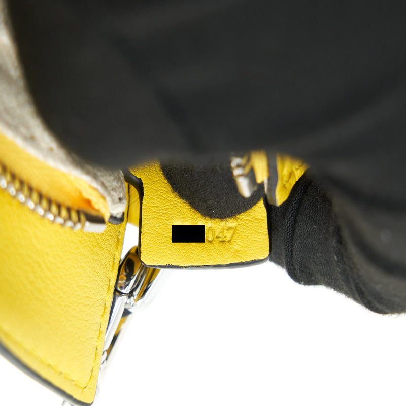 Loewe Nano Puzzle Bag in Classic Calfskin Yellow SHW