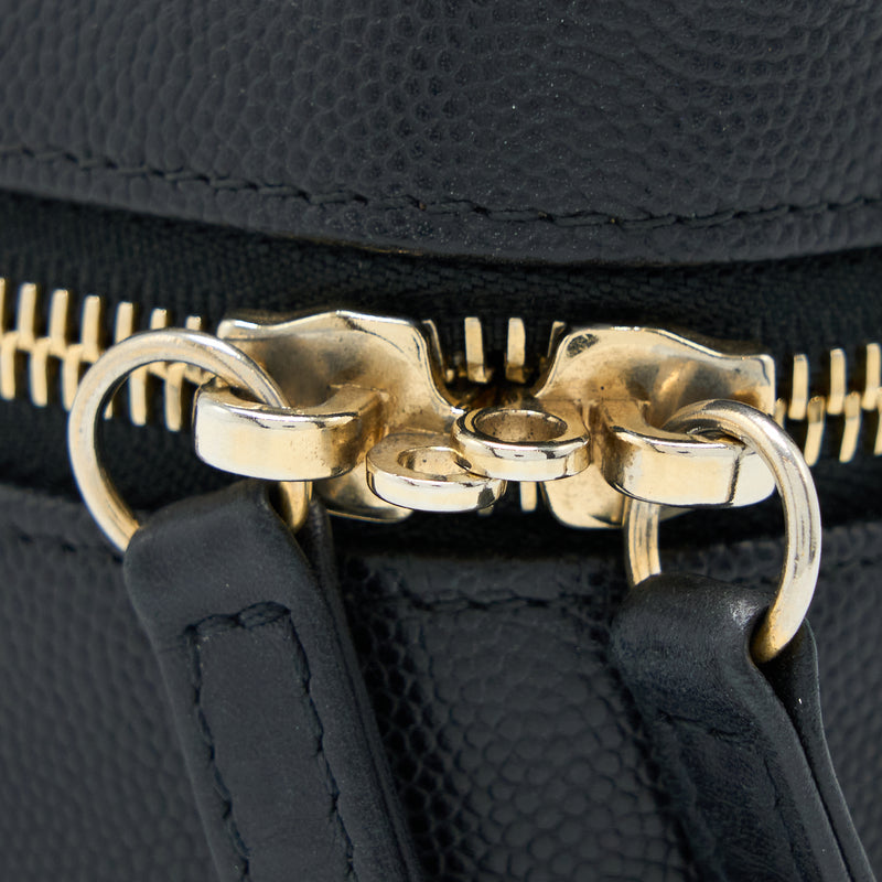 Chanel Filigree Vanity Case Caviar Black GHW