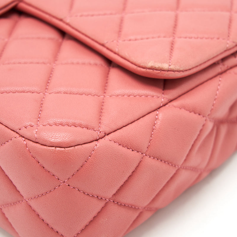 Chanel Limited charm Flap bag Lambskin pink LGHW