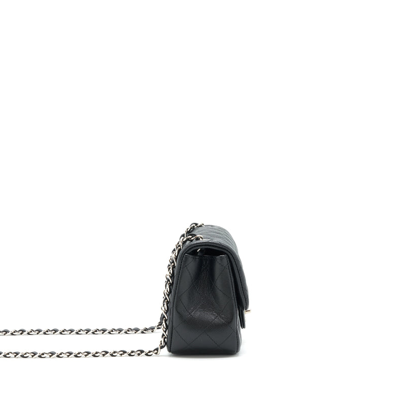 Chanel Mini square flap bag Caviar black SHW