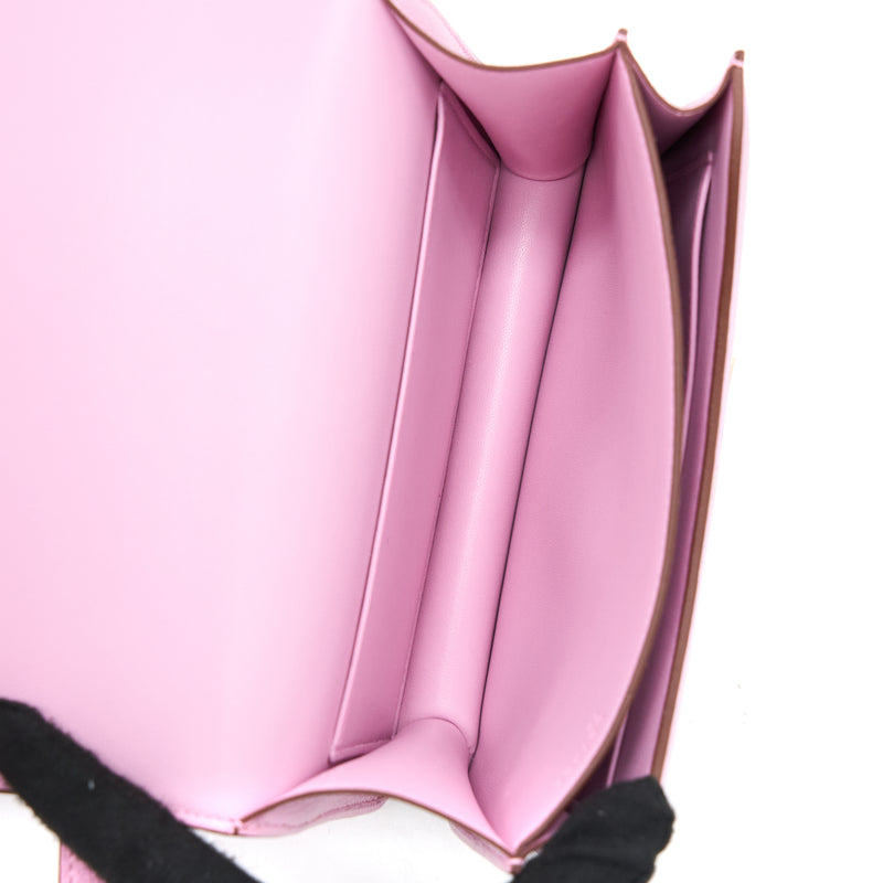 Hermes Mini Constance Chèvre Mysore x9 Mauve Sylvestre RGHW Stamp U