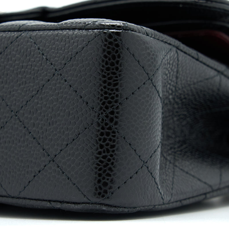 Chanel Small Classic Flap Bag Caviar Black SHW