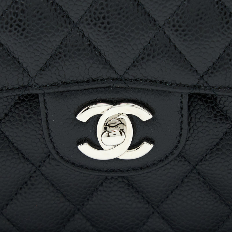 Chanel Small Classic Flap Bag Caviar Black SHW