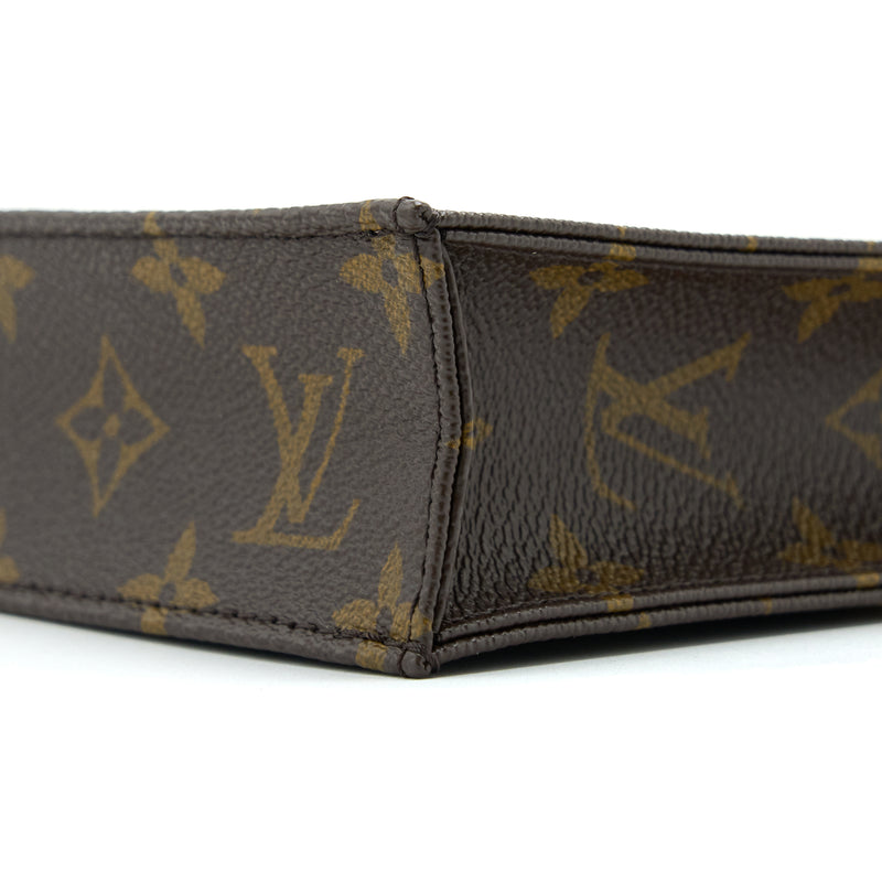 Louis Vuitton Petit Sac Plat Monogram Canvas GHW