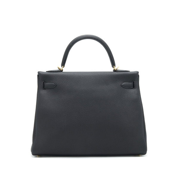 Hermes Kelly 32 Togo Black GHW stamp C