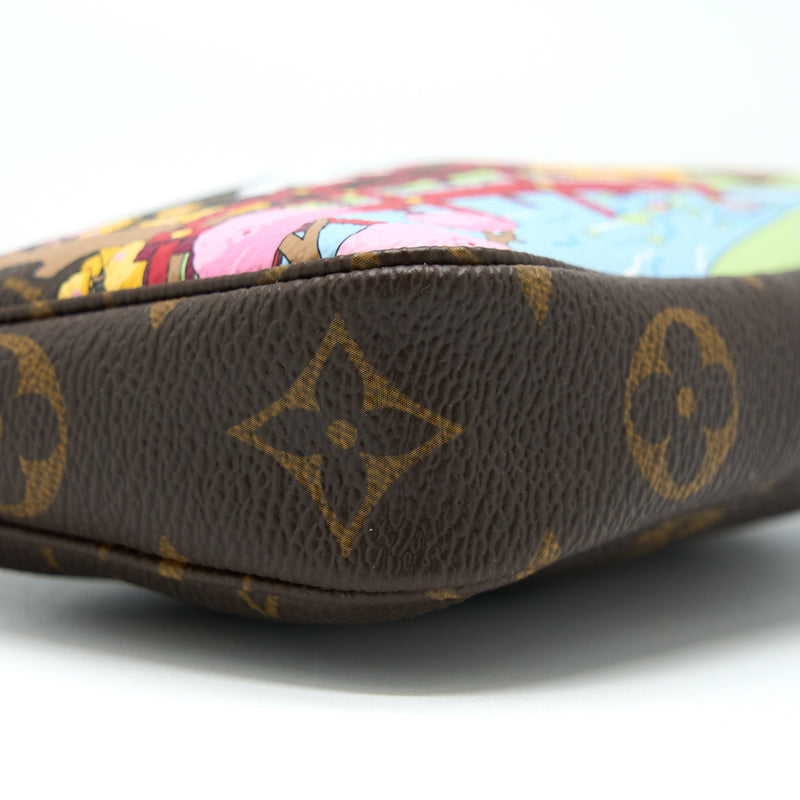 Louis Vuitton Mini Pochette Limited Edition Monogram Canvas / Pink GHW
