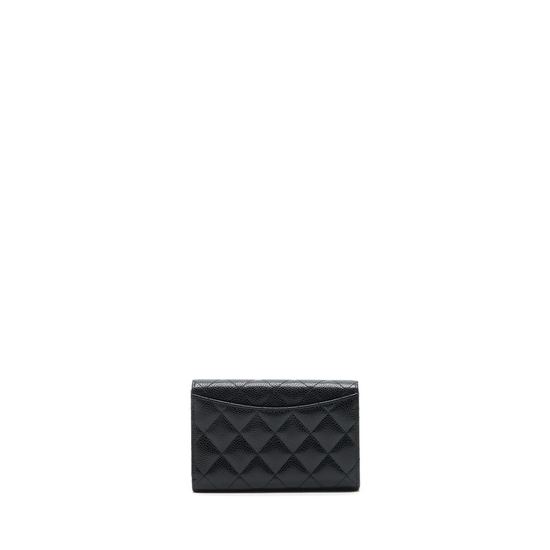 Chanel Classic flap Wallet Caviar Black GHW