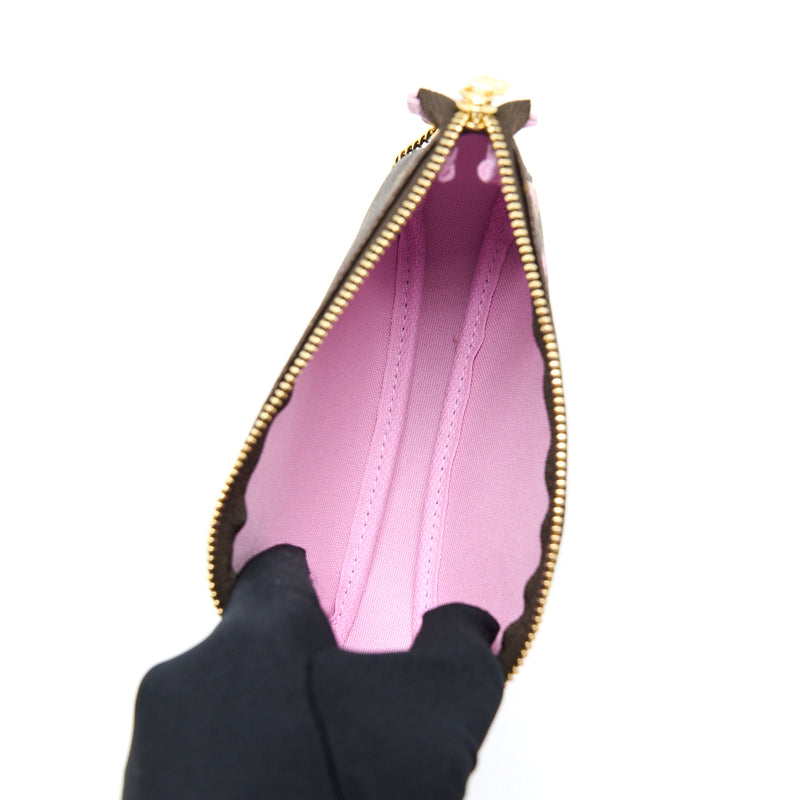 Louis Vuitton Mini Pochette Limited Edition Monogram Canvas / Pink GHW