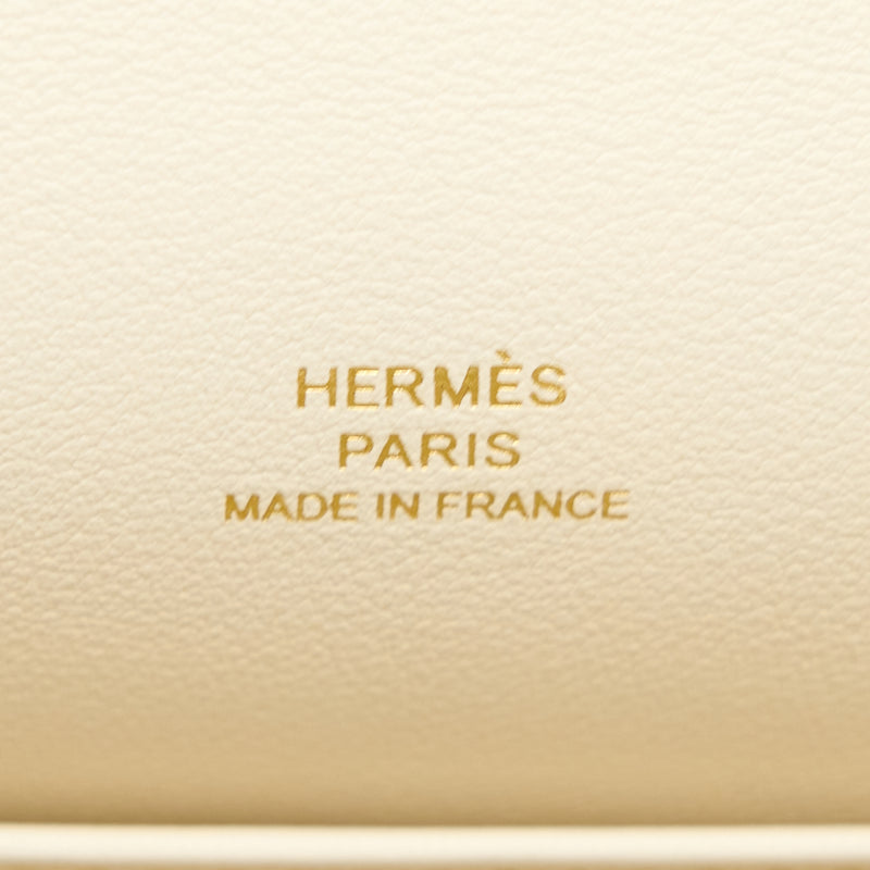 Hermes Kelly Pochette Swift Nata GHW Stamp Z