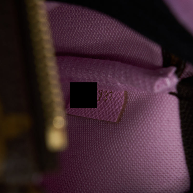 Louis Vuitton Mini Pochette Limited Edition Monogram Canvas / Pink GHW