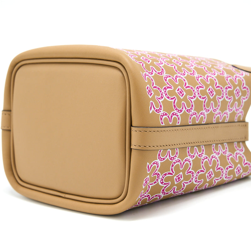 Hermes Micro Lucky Daisy Picotin 14 Swift Chai/Rose/Blanc SHW Stamp U