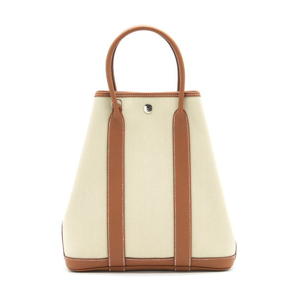 Hermes Garden File 28 Bag Beton/ Ocre Stamp Z