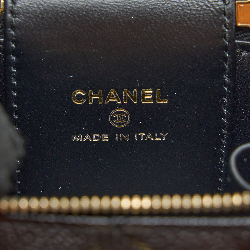 Chanel 23P Coco Love Mini Vanity Case Caviar Black GHW (Microchip)