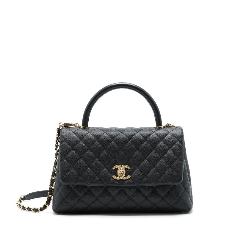 Chanel Medium Coco Handle Caviar Black LGHW