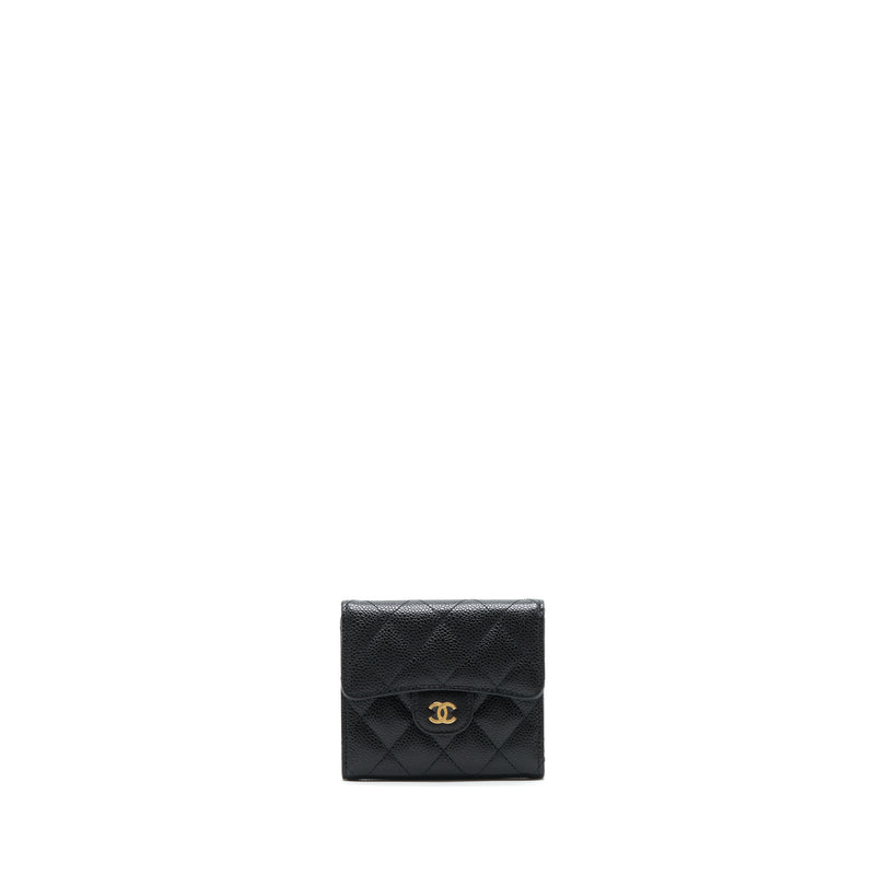 Chanel Classic Flap Small Wallet Black Caviar Gold Hardware  Coco  Approved Studio