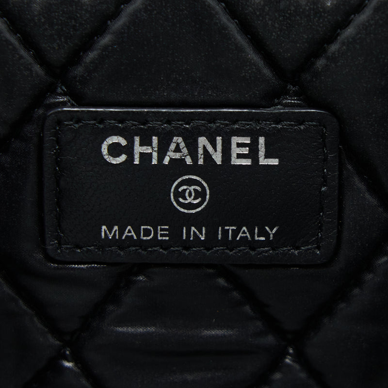 Chanel Boy Clutch Lambskin Black SHW