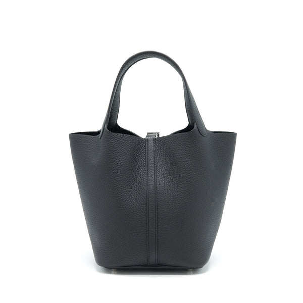 Hermes Picotin 22 Noir SHW Stamp Z