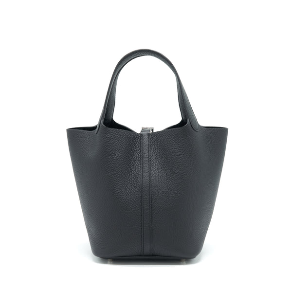 Hermes Picotin 22 Lock Bag Black SHW Stamp Z