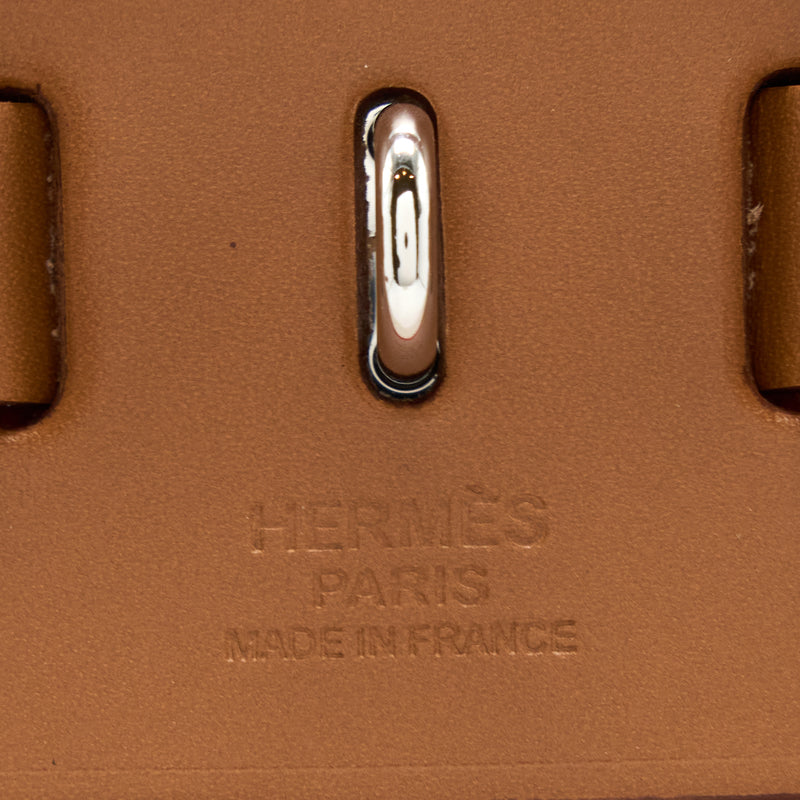 Hermes Herbag 31 With Berline Canvas And Hunter Orange Mecano/Ecru- Beige SHW Stamp U