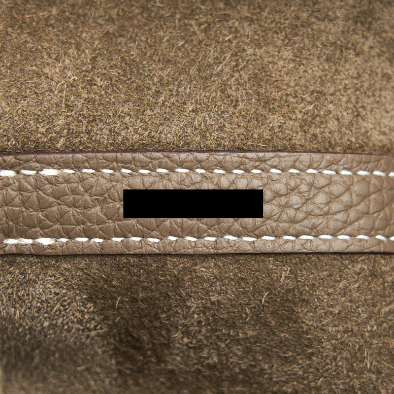 HERMES PICOTIN 22 ETOUPE GHW STAMP Y