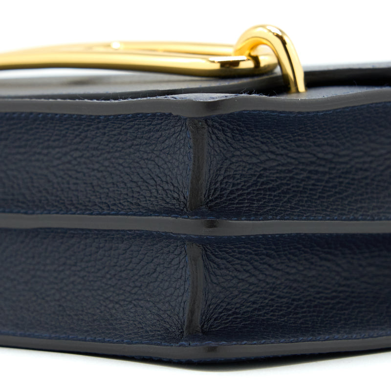 Hermes Mini Roulis Evercolour Blue Nuit GHW Stamp Z