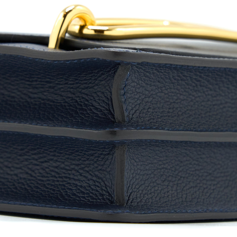 Hermes Mini Roulis Evercolour Blue Nuit GHW Stamp Z