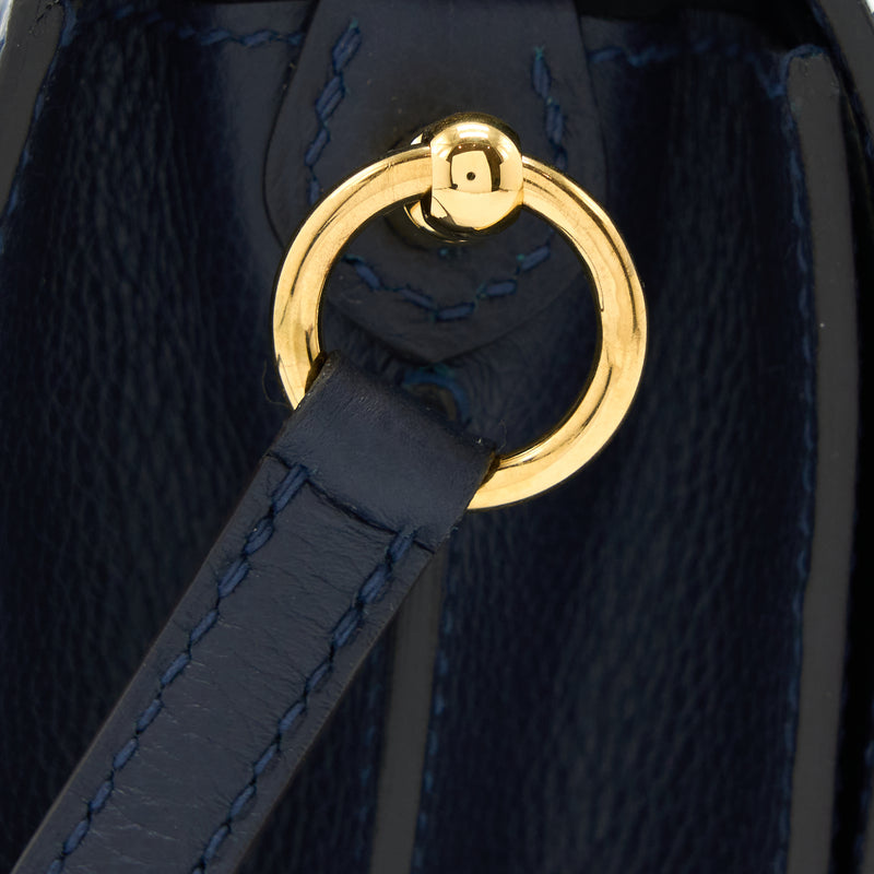 Hermes Mini Roulis Evercolour Blue Nuit GHW Stamp Z