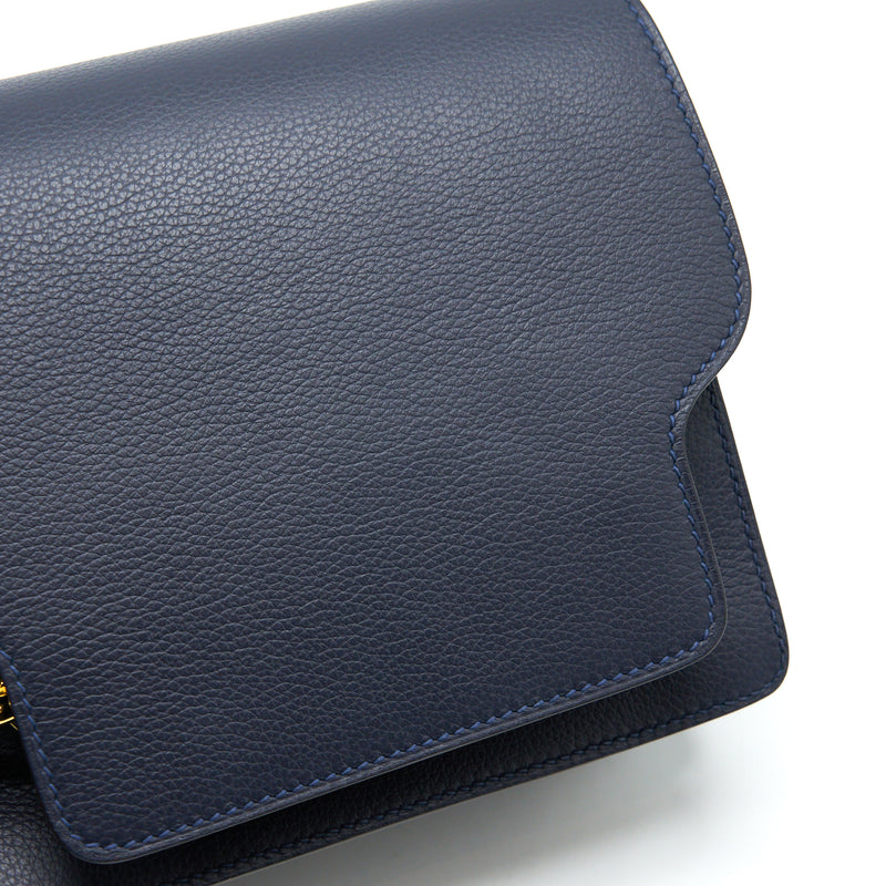 Hermes Mini Roulis Evercolour Blue Nuit GHW Stamp Z