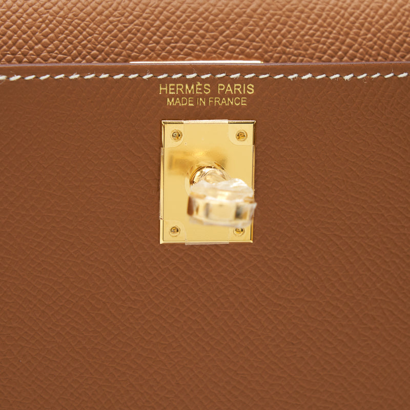 Hermes mini Kelly Ⅱ Epsom Gold GHW stamp Z