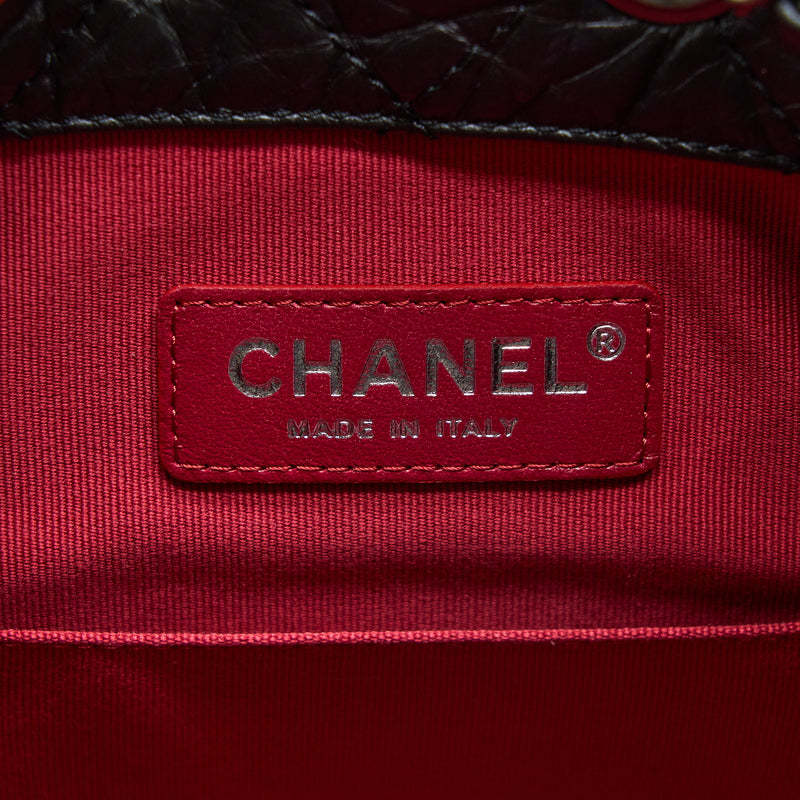 Chanel Small Gabrielle Backpack Aged Calfskin Black Multicolour Hardware (Microchip)