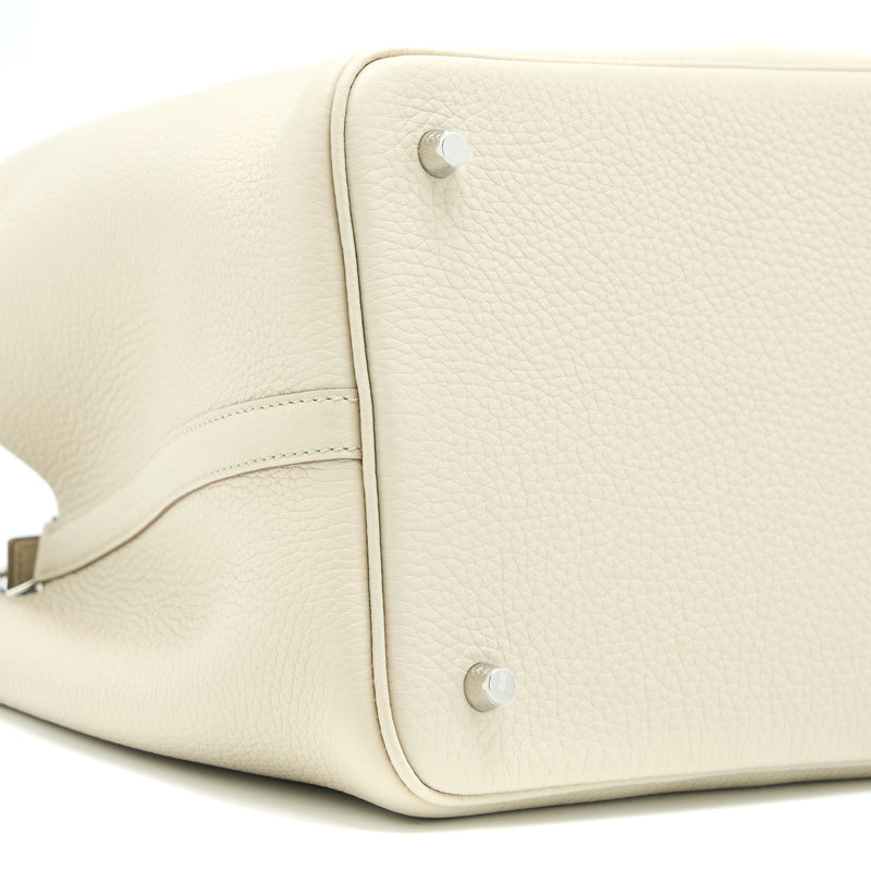 Hermes Picotin 22 Lock Bag Clemence 8L Beton SHW Stamp U