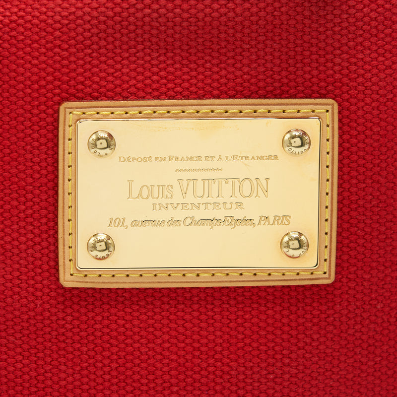 Louis Vuitton Canvas Tote Bag In Red