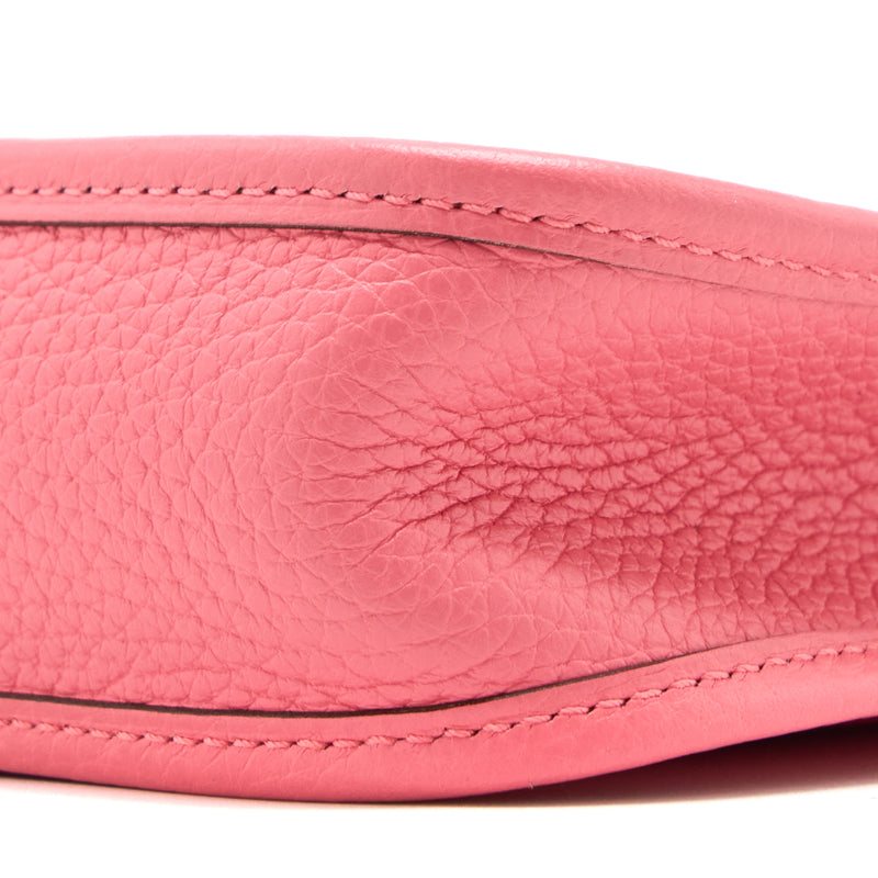 Hermes Mini Evelyne Clemence Rose Azalee SHW Stamp Y