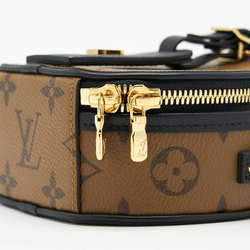 Louis Vuitton Mini Boite Chapeau Reverse Monogram Canvas Shoulder Bag Brown