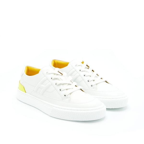 Hermes Size 36 Deep Sneaker Blanc/Lime