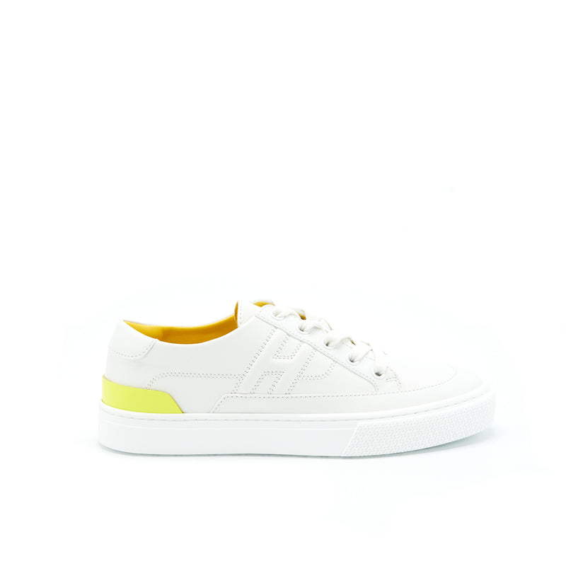 Hermes Size 36 Deep Sneaker Blanc/Lime