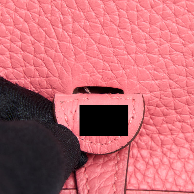 Hermes Mini Evelyne Clemence Rose Azalee SHW Stamp Y