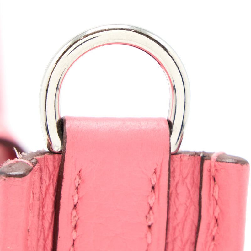 Hermes Mini Evelyne Clemence Rose Azalee SHW Stamp Y