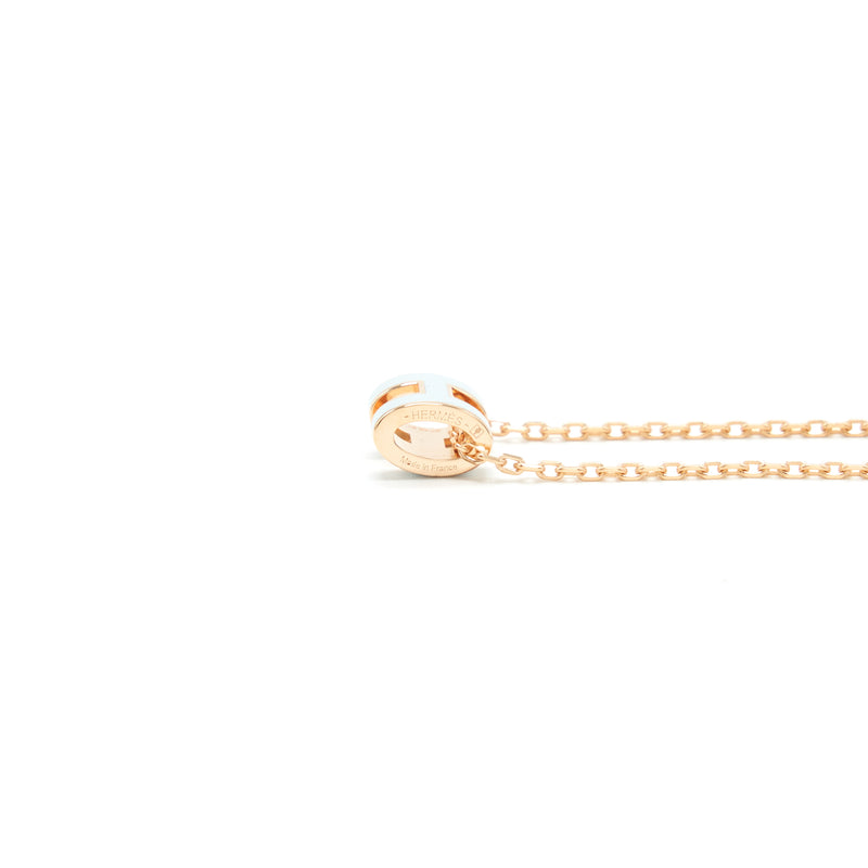 Hermes Mini Pop H Pendant Blue Zephyr RGHW
