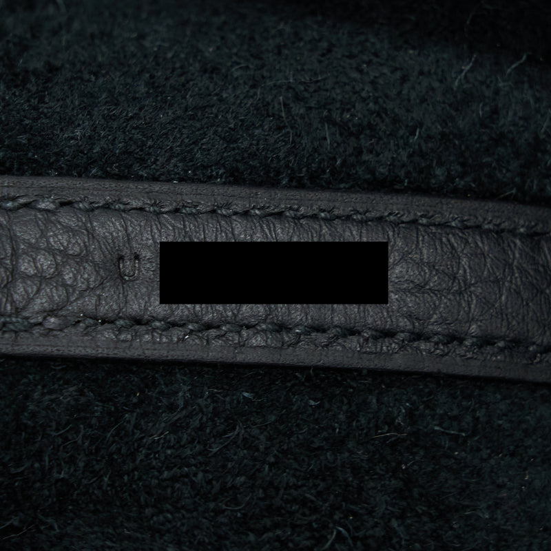 Hermes Picotin 18 Clemence Black GHW Stamp U